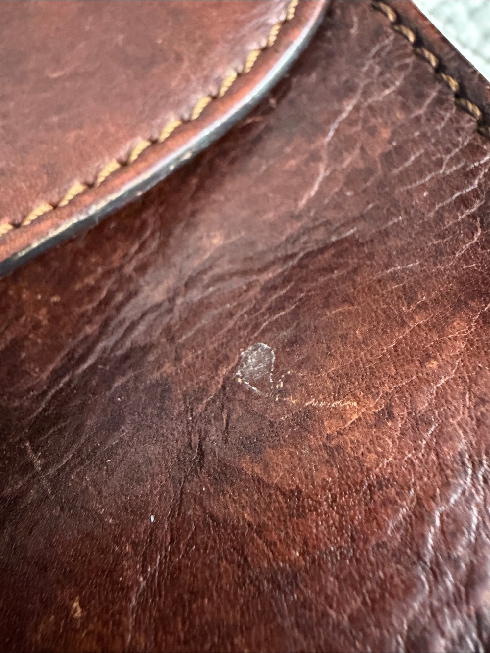 Vintage The Bridge Italian Leather Small Cross-Body Bag - Picture 10 of 10